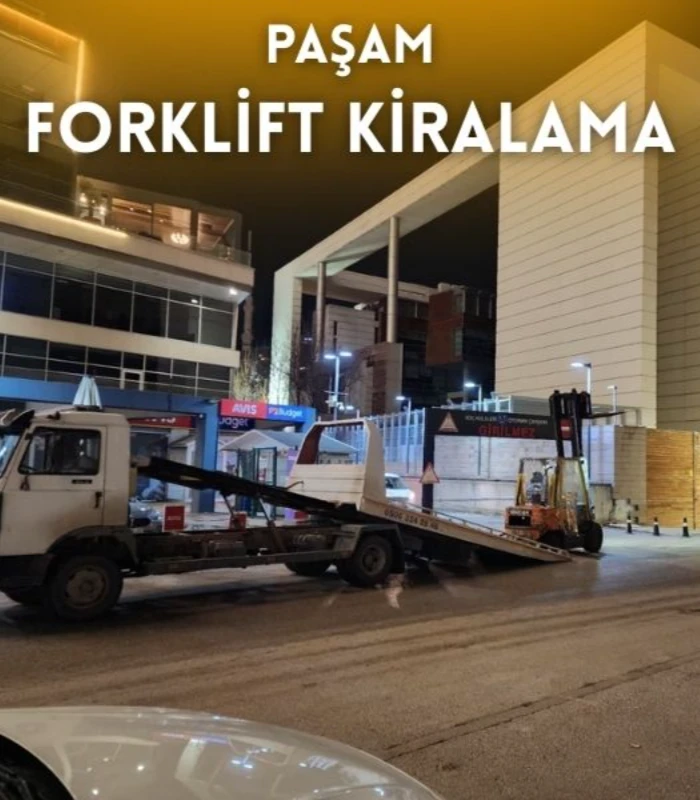 Batıkent kiralık forklift hizmeti veren Paşam Forklift Kiralama sahada çalışma